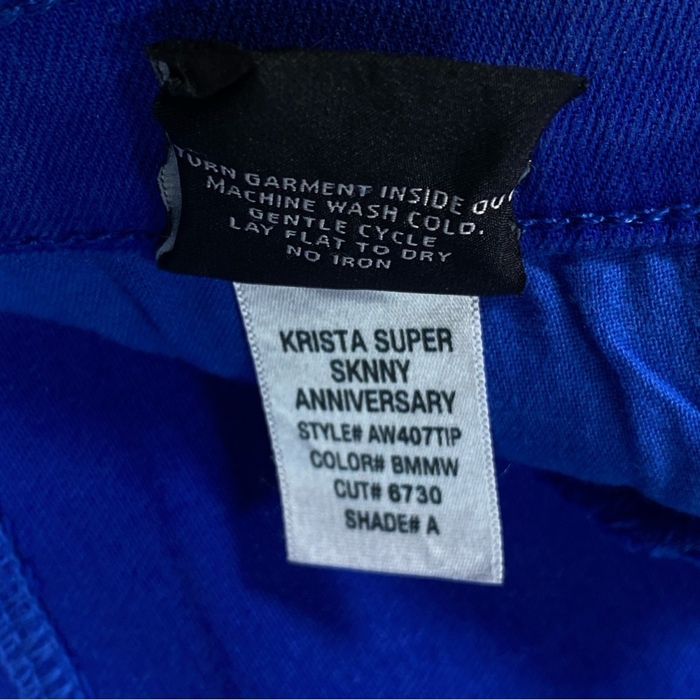 Women’s Hudson Blue/metallic skinny style pants Size 27 - Picture 14 of 16